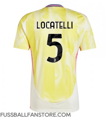 Juventus Manuel Locatelli #5 Replik Auswärtstrikot 2024-25 Kurzarm